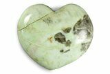 Polished Garnierite Heart - Madagascar #246675-1